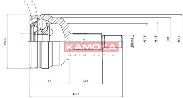 Przegub KAMOKA 6612