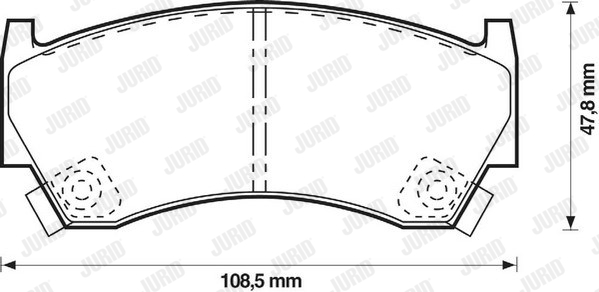 Klocki hamulcowe JURID 572396J