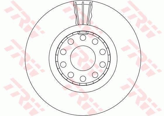 Tarcza hamulcowa TRW DF4125S