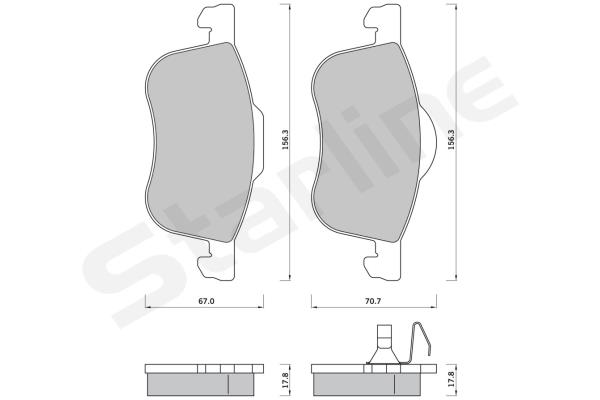 Klocki hamulcowe STARLINE BD S371