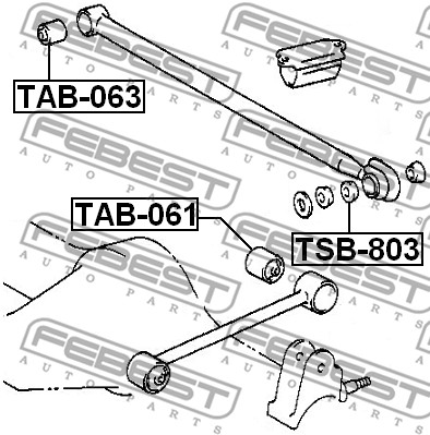 Tuleja wahacza FEBEST TSB-803