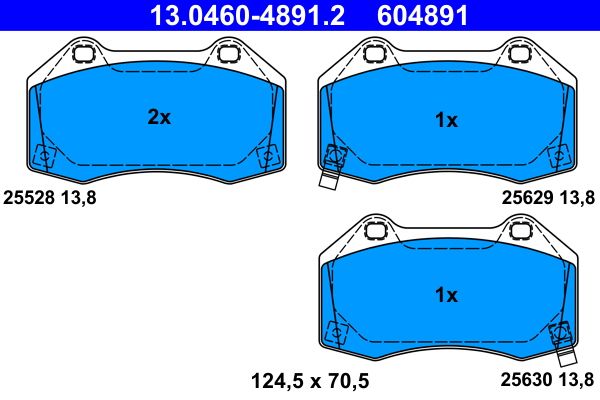 Klocki hamulcowe ATE 13.0460-4891.2