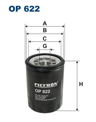 Filtr oleju FILTRON OP622