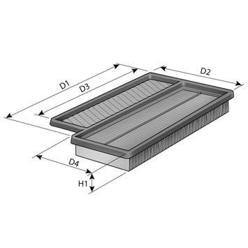 Filtr powietrza PURFLUX A1459