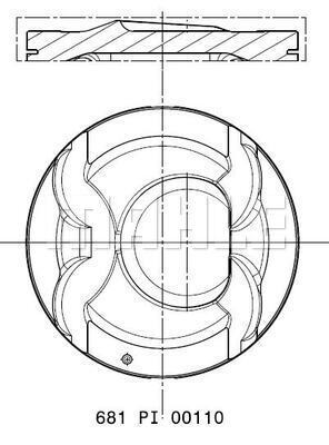 Tłok MAHLE 681 PI 00110 002