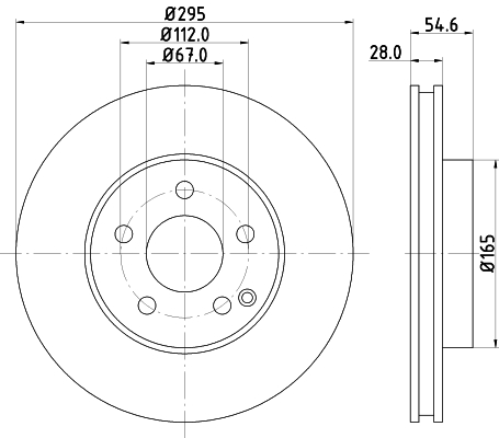 Tarcza hamulcowa HELLA 8DD 355 127-751