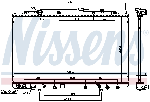 Chłodnica NISSENS 69482