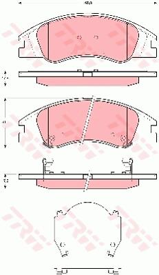 Klocki hamulcowe TRW GDB3367