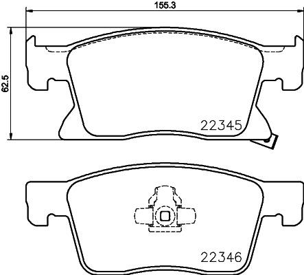 Klocki hamulcowe HELLA 8DB 355 024-781