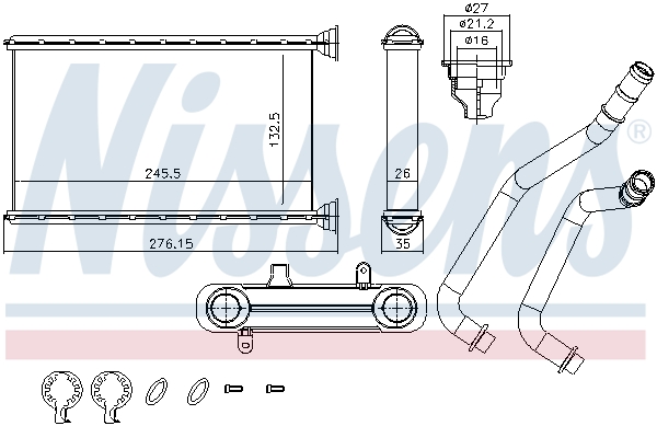 Nagrzewnica NISSENS 707190