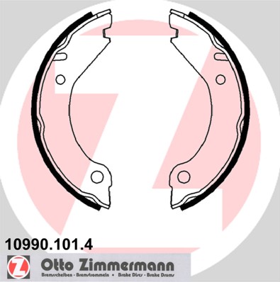 Zestaw szczęk hamulcowych ZIMMERMANN 10990.101.4