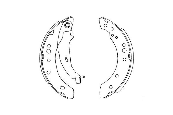 Zestaw szczęk hamulcowych KAVO PARTS KBS-6414