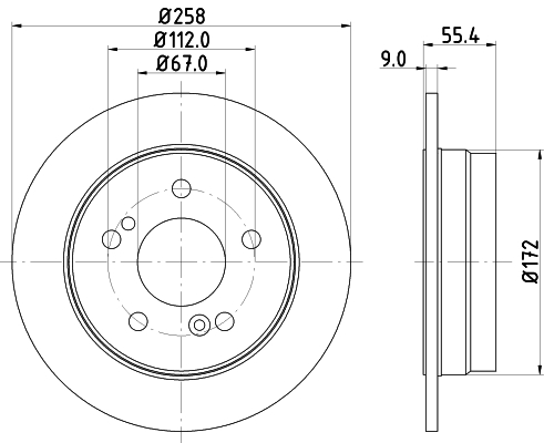 Tarcza hamulcowa HELLA 8DD 355 102-991