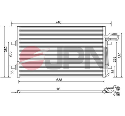 Skraplacz klimatyzacji JPN 60C9147-JPN