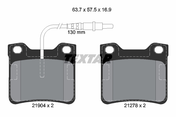 Klocki hamulcowe TEXTAR 2190403