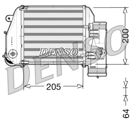 Chłodnica powietrza intercooler DENSO DIT02024