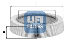 Filtr powietrza UFI 30.974.00