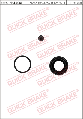 Zestaw naprawczy zacisku hamulcowego QUICK BRAKE 114-0059