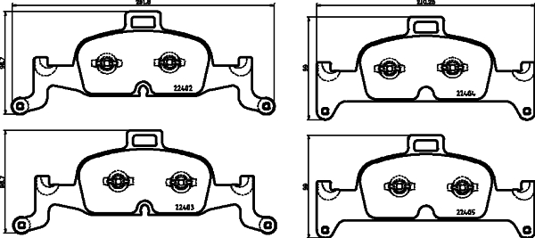 Klocki hamulcowe HELLA 8DB 355 025-811