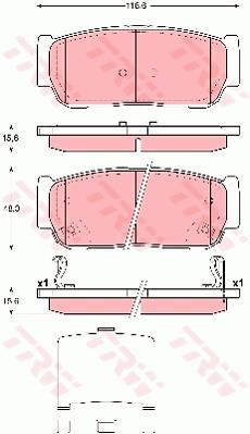Klocki hamulcowe TRW GDB3417
