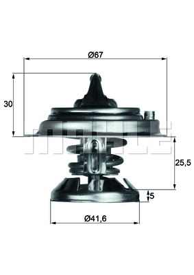 Termostat MAHLE TX 29 80D