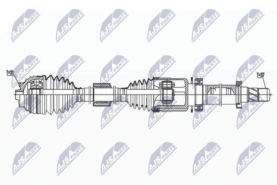 Wał napędowy NTY NPW-BM-171