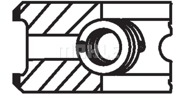 Pierścienie tłokowe MAHLE 040 RS 10012 0N0