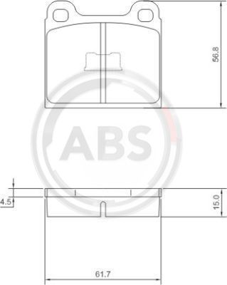 Klocki hamulcowe A.B.S. 36088