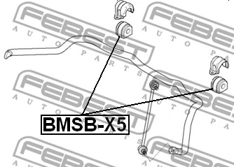 Guma stabilizatora FEBEST BMSB-X5
