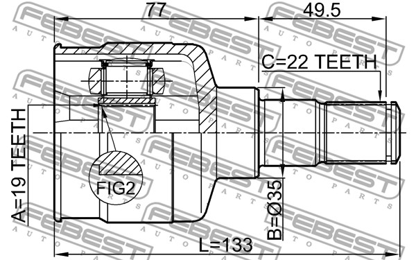 Przegub FEBEST 1111-MAT
