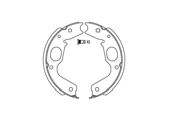 Zestaw szczęk hamulcowych KAVO PARTS KBS-6409