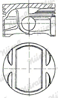 Tłok NÜRAL 87-440900-00