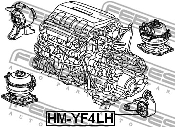 Poduszka silnika FEBEST HM-YF4LH