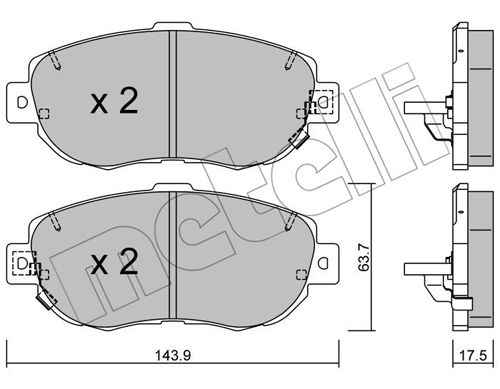 Klocki hamulcowe METELLI 22-0756-0