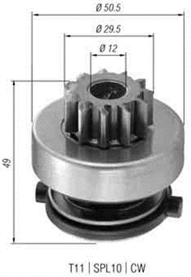 Bendiks rozrusznika MAGNETI MARELLI 940113020366