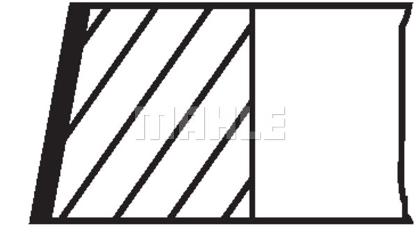 Pierścienie tłokowe MAHLE 028 RS 10104 0N0