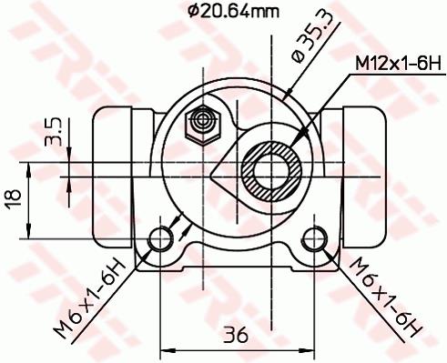 Cylinderek TRW BWF169