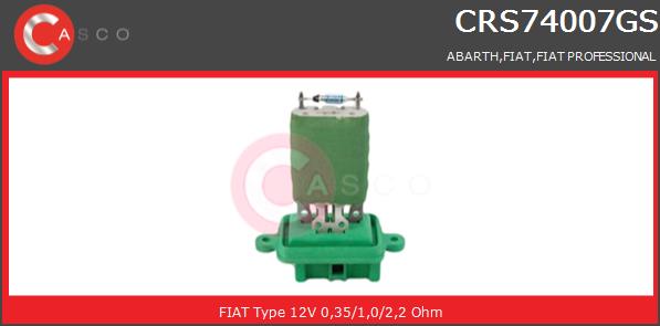 Opornik wentylatora CASCO CRS74007GS