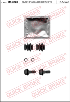 Zestaw naprawczy zacisk hamulcowy QUICK BRAKE 113-0028