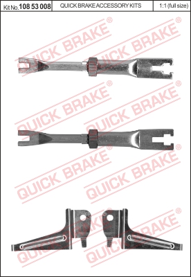 Regulacja szczęk hamulcowych QUICK BRAKE 108 53 008