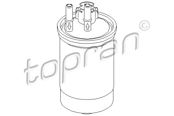 Filtr paliwa TOPRAN 301 660