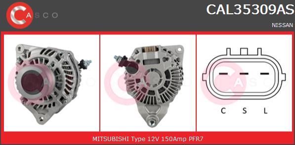 Alternator CASCO CAL35309AS