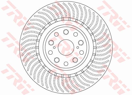 Tarcza hamulcowa TRW DF6489S