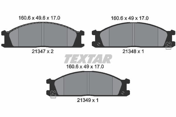 Klocki hamulcowe TEXTAR 2134702