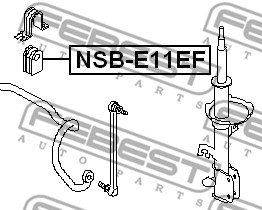 Guma stabilizatora FEBEST NSB-E11EF