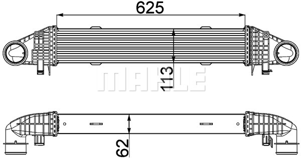 Chłodnica powietrza intercooler MAHLE CI 359 000P