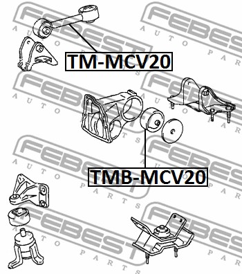 Poduszka silnika FEBEST TM-MCV20