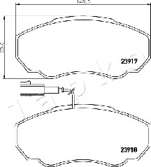 Klocki hamulcowe JAPKO 500222