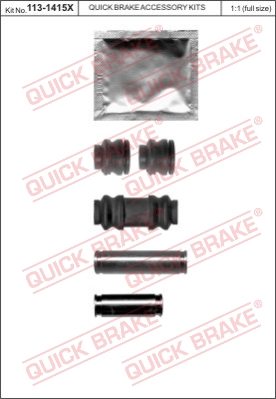 Zestaw tulei prowadzących zacisk hamulca QUICK BRAKE 113-1415X