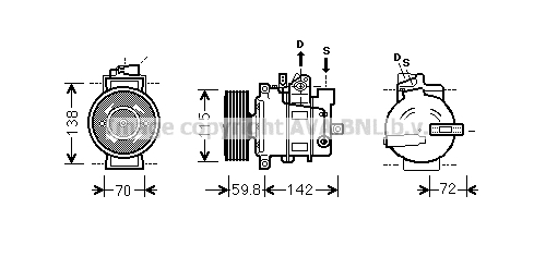 Kompresor klimatyzacji AVA QUALITY COOLING AIK343